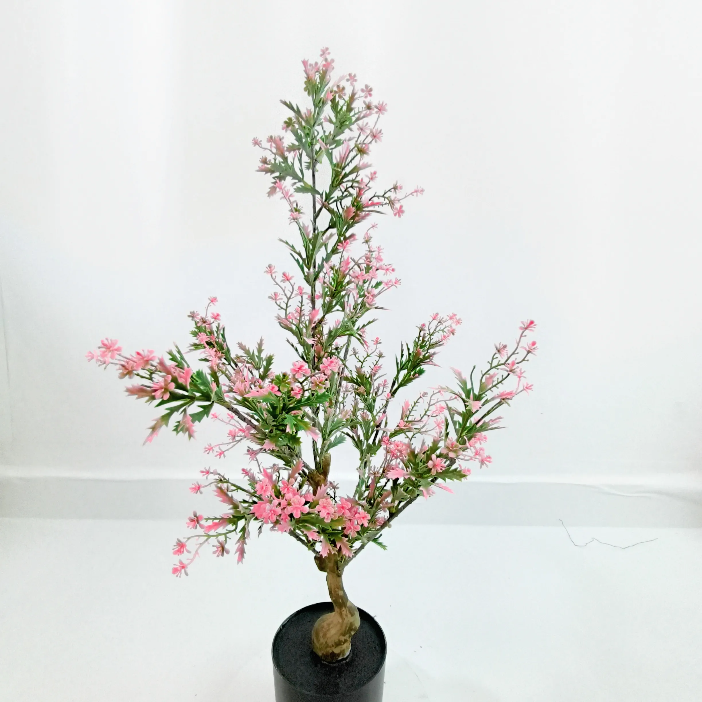 Bonsai artificiale dell'albero del fiore del fiore della prugna di 75cm all'ingrosso per la decorazione domestica