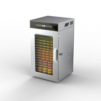 Déshydrateur alimentaire électrique en acier inoxydable avec minuterie numérique et contrôle de la température, à air chaud, certifié CE, vente directe d'usine en gros