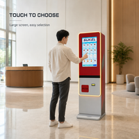 Distributeur automatique de boîtes mystères de cartes à collectionner avec écran tactile, paiement par QR, carte bancaire et pièces de monnaie pour la vente au détail sans surveillance