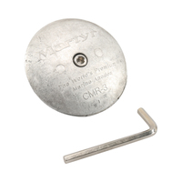 Martyr 3 3 4 Anode sacrificielle résistante à la corrosion avec clé hexagonale pour bateaux Yachts Anode sacrificielle de corrosion Cathode d'anode de zinc