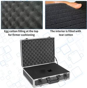 Tùy chỉnh <span class=keywords><strong>microphone</strong></span> trường hợp lý tưởng cho không dây Mic Hệ thống lưu trữ di động có thể khóa nhôm lưu trữ trường hợp - Product Image 2