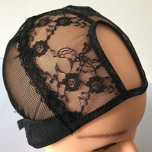 Venta al por mayor de accesorios para el cabello con logotipo personalizado gorro de media perruque 360 gorro de peluca HD de encaje completo con embalaje personalizado - Product Image 3