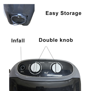 Mini lave-linge portable semi-automatique tout-en-un avec panier de vidange en acier pour les appareils électroménagers, les hôtels - Product Image 4