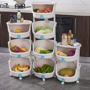 4 Lớp Nhiều Màu Vòng Nhựa Có Thể Gập Lại Trẻ Em Đồ Chơi Lưu Trữ Giỏ Giá Với Bánh Xe Tiện Ích Xe Lăn Lưu Trữ Xe - Product Image 6
