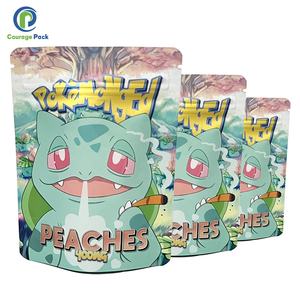 Özel yeniden kapatılabilir plastik temizle pencere ve fermuar ile ayakta duran torba sakızlı ayı şekerleme ambalaj çanta See Through - Product Image 5