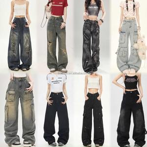 Vente directe usine – Nouveauté 2026 : Pantalon sarouel taille haute pour <span class=keywords><strong>femme</strong></span>, tendance, confortable, multi-poches, imperméable et coupe-vent, idéal pour l'été - Product Image 2