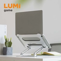 AR-15 vente en gros pliable en aluminium pour ordinateur portable support pour ordinateur portable réglable en hauteur support pour ordinateur portable Support de bureau pour ordinateur portable bureau à domicile