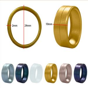 Fashion Design Siliconen Ringen 7-14 Maat Bruiloft Rubber 8Mm Siliconen Vinger Ring Voor Mannen Inlay Nfc Chip Mode Sieraden - Product Image 2