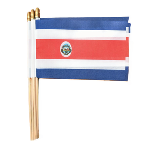 Drapeau de la Costa Rica, petit drapeau miniature à main, 5x8 pouces - Product Image 1