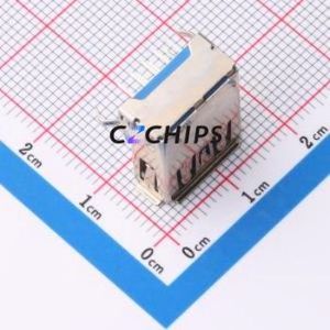 XUSF-0901-0413 USB Connector Bent Lead Through Hole Connector Type-A USB 3.0 Female Right Angle Insert - Product Image 2