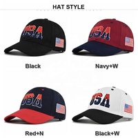 Gorra de Béisbol Bordada en 3D con la Bandera de EE. UU., Visera Curva Ajustable, para Hombres y Mujeres, Deportes al Aire Libre, Uso Casual, Gorra Patriótica para Papá