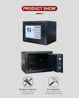 Hotelsafe Mini-Safebox Geheimversteckter Stahl-Laptop-Safe mit Digitalschloss Sicherheitsbox