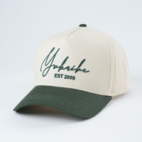 Nieuwe Design Combinatie Kleuren Vijf Panel Gestructureerde Baseballcap Kwaliteit Maatwerk Logo 'S Voor Het Hele Seizoen