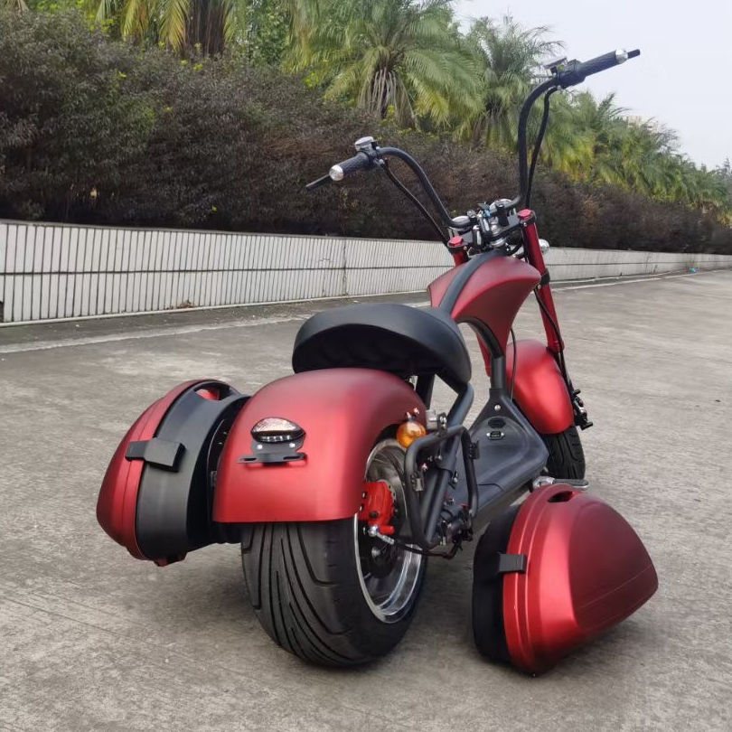 Электрический скутер Citycoco для взрослых, модель M1 с сертификатом EEC/COC, 2000 Вт, с боковой коробкой, с высокой скоростью