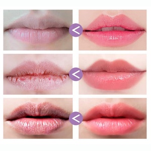 2 In 1 <span class=keywords><strong>Baume</strong></span> à lèvres rose éclaircissant au collagène pour les lèvres très foncées <span class=keywords><strong>Hydratant</strong></span> Masque de sommeil Soin des lèvres gercées sèches foncées Gommage au sucre - Product Image 5