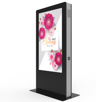 Weier 43 pouces lecteur portable étanche grand écran de publicité extérieure debout LCD signalisation numérique pour les entreprises