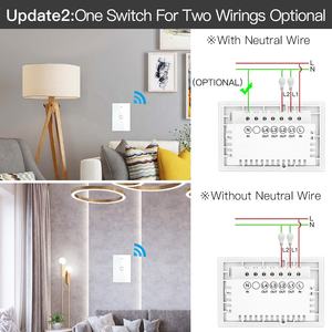 Interrupteur mural intelligent sans fil, wi-fi, Zigbee, pour luminaire, Tuya, module d'automatisation - Product Image 5