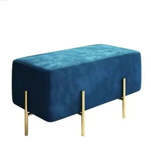 Hotel Chairs Modern Sofa Leisure Sex Lounge Chair Velvet Green Cushion Brass Gold Base Relaxation Beauty Living Room Chair - Product Image 5