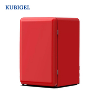 Mini-réfrigérateur portable rétro 128L à température unique, mini-bar intelligent à dégivrage automatique et ventilateur numérique – Approvisionnement direct usine