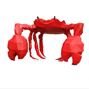 Escultura de Cangrejo de Fibra de Vidrio Jiahua, Gran Escultura de Animal para Exteriores, Hecha a Mano, Decoración para Escaparates - Product Image 3