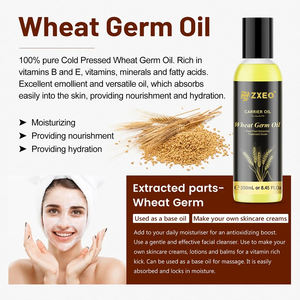 Weizen keimöl Natürliche Quelle für Vitamin E | 100% reines Träger öl | Unraffiniert, winterfest | Kochen, Gesicht, Haar-und Hautpflege - Product Image 2