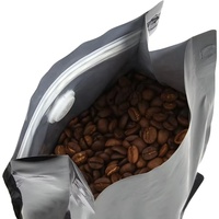 Emballage de grains de café imprimé personnalisé recyclable boîte à fond carré pochette sacs de café 200g 500g 1kg 4oz 8oz support de gâteau de bonbons alimentaires