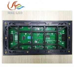 P8 SMD 3535 RGB full color LED display unit board 32x16 pixel 256mmx128mm 1/4 scan LED module
