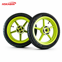 Jeu de roues Supermoto 14 pouces 110/70-14 & 120/70-14 en alliage d'aluminium multicolore, gravure personnalisée, compatible avec Yozma Tuttio Razor