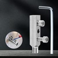 Extracteur de vis cassées et de tiges de robinet endommagées, outil de démontage pour robinets de lavabo et de salle de bain, clé de salle de bain