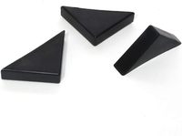 Usine vente en plastique verre Table étagère coin gardes noir Triangle PP matériel bord protecteur bébé épreuvage coin couvre