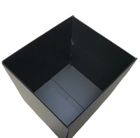 Boîtes à chaussures en carton ondulé noir de grande taille, design fantaisie personnalisé, luxe, meilleur prix, emballage d'expédition
