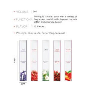 JTING Huile pour cuticules hydratante aux 16 saveurs de fleurs, format stylo, haute qualité, fabricants professionnels OEM, logo personnalisé sur commande - Product Image 2