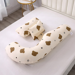 Almohada de Embarazo en Forma de U de 140x71x18cm con Funda Extraíble, Soporte Lumbar, Almohada de Maternidad para Dormir de Lado - Product Image 1