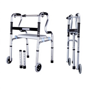 Andador KS de aleación de aluminio, altura ajustable, ligero, para personas mayores y discapacitadas - Product Image 2