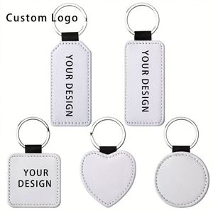 Custom Made Pu <b>Leather</b> <b>Keychains</b> with Stainless Steel Core for Eco-Friendly Decorations and Promotions - Product Image 4