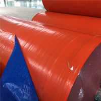 Rouleau de bâche en PEHD 2m x 100m, imperméable, résistant, en plastique tissé, technique, résistant à l'eau et aux UV