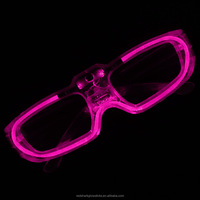 2025 LED lumière froide carré Protection des yeux lunettes lumineuses nouvel an fête jouets lumineux noël carnaval atmosphère accessoires