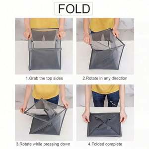 <b>Laundry</b> Basket Dry Clothes <b>Laundry</b> Socks Folding Mesh <b>Bag</b> <b>Hanger</b> Double Dirty Clothes Basket - Product Image 6