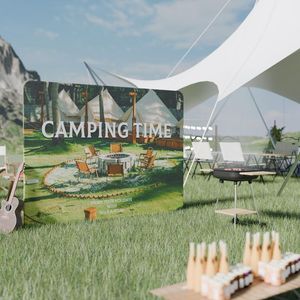 منصة عرض قابلة للطي مع خلفية من القماش المشدود للافتات والعروض في المعارض التجارية والمؤتمرات - Product Image 6