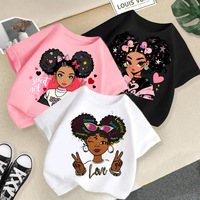T-shirt Confortable à Col Rond et Manches Courtes en Coton Anti-Transpiration Imprimé Dessin Animé pour Filles – Nouvelle Collection Été 2026 – Vente en Gros