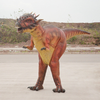 Costume de performance de dinosaure pachycéphalosaure électrique animatronique personnalisé CET-DC-PAC1, en plastique, pour usage public