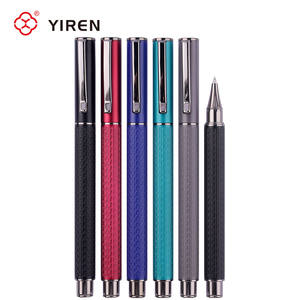 Yiren बड़ा nb कस्टम 0.5 मिमी हस्ताक्षर जेल धातु क्लिप वाटरप्रूफ रोलर पेन के साथ स्याही पेन - Product Image 1