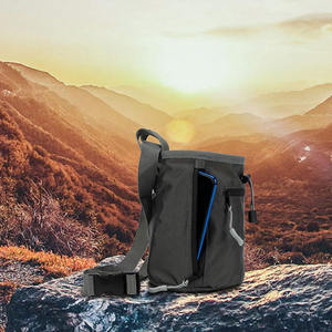 Classic Chalk <b>Bag</b> for Rock Climbing, Bouldering Chalk <b>Bag</b> Bucket with Quick-<b>Clip</b> Belt, Zippered Pockets and Pouch - Product Image 5