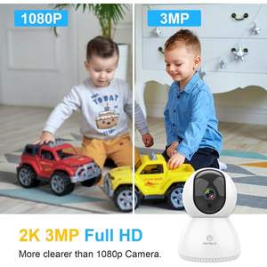 Cámara de Video WiFi Interior ANTELA 2.4GHz, 3MP/2K, Visión Nocturna IR 10m, Audio Bidireccional, Pan-Tilt PTZ, Color, Sirena Integrada, Red IP - Product Image 6