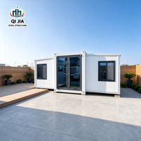Maison préfabriquée moderne extensible en acier, maison préfabriquée en conteneur, kit de maison modulaire, villas