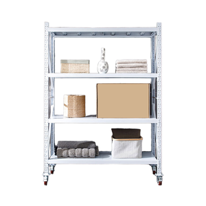 산업용 경량 4 단/5 단 조정 가능한 강철 부식 방지 금속 선반 창고 랙 유닛 휠 - Product Image 6