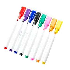 قلم ماركر أبيض متين قابل لإعادة الملء بسعر الجملة مع خاصية محو ومغناطيس للمكاتب