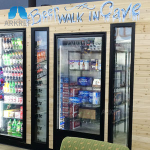 Réfrigérateur de présentation Arkref pour supermarché avec porte vitrée, chambre froide à porte vitrée pour cave à bière aux États-Unis - Product Image 2