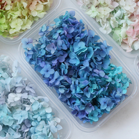 Bouquet d'hortensias séchés et préservés, élégant coffret cadeau, pétales d'hortensias naturels, boîte cadeau - Décoration florale séchée