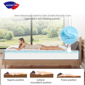 Phổ Biến Thoải Mái Mật Độ Cao Đôi Nệm Trong Hộp Đặt Hàng Trực Tuyến Làm Mát Lai Cao Su Gel Bộ Nhớ Bọt Nệm - Product Image 5